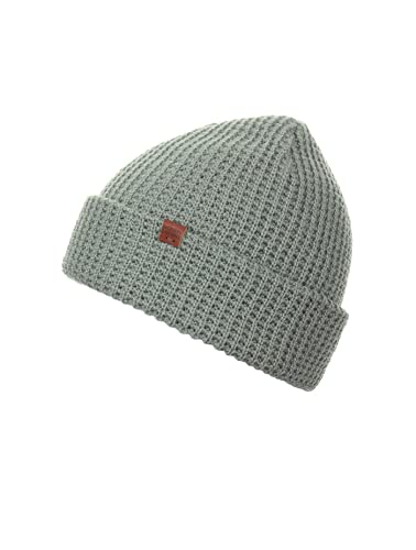 Bonnet Waffle vert pour femme Bickley + Mitchell en maille texturée