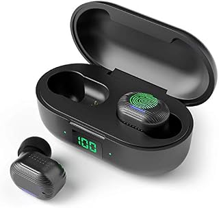 Wireless Earbuds Bluetooth 5.0 Headphones for iPhone Android with Wireless Charging Case, Earteana