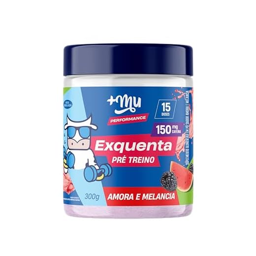 +Mu Pré Treino Exquenta Sabor Amora e Melancia - 300g