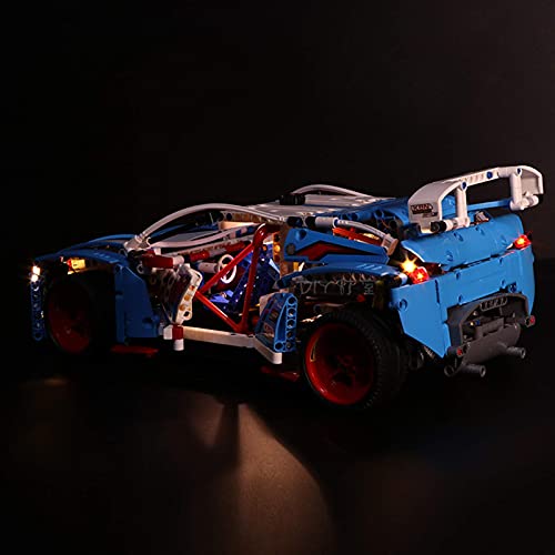 KCGNBQING NLNE LED-Beleuchtungsset für Technic Rallye-Auto - kompatibel mit Lego 42077 Bausteinen Modell Puzzle… – Bild 4