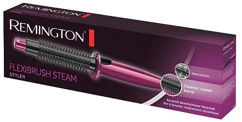 Remington Warmluftbürste (Dampffunktion für schonendes Styling) Rundbürste (Keramikbeschichteter Heizstab, 2 aufschiebbare Borstenreihen in unterschiedlichen Längen, Volumenstyler, Lockenstab) CB4N