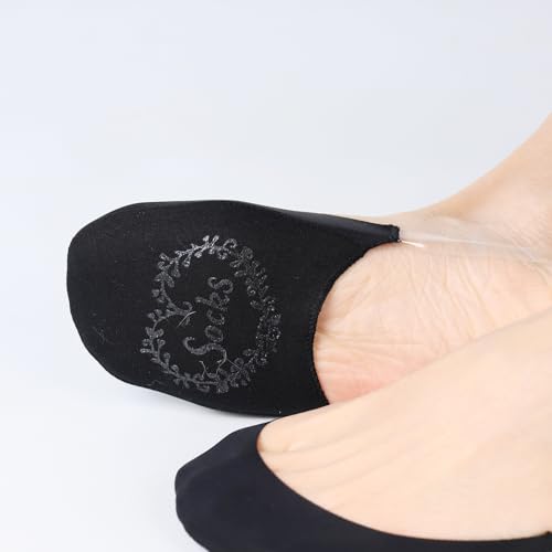 Image of Toe Socks for Mules, Half Socks No Show Toe Toppers Covers for Women, Invisible Footies for Flat Clogs 4 /6 /8 pairs