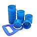 iSuperb 20 Pièces Anti Splash Non-Déversement Capsules de Bouteilles 5 Gallon Carafe à Eau Capuchon Réutilisables avec 2 Pièces Bouteille d'eau Poignée (Bleu)