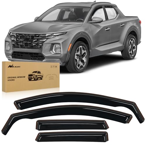 Image of Nilight in-Channel Window Visors for Hyundai Santa Cruz 2022-2026, 4PCS
