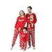 Surttan Weihnachts Pyjama Familie Winter Pyjamas Set Weihnachten in Familie Baumwolle Langarm Pyjama Oberteile Lang Karierte Pyjamahose Outfit Set Festlich Weihnachtskostüm Vater Mutter Junge Mädchen