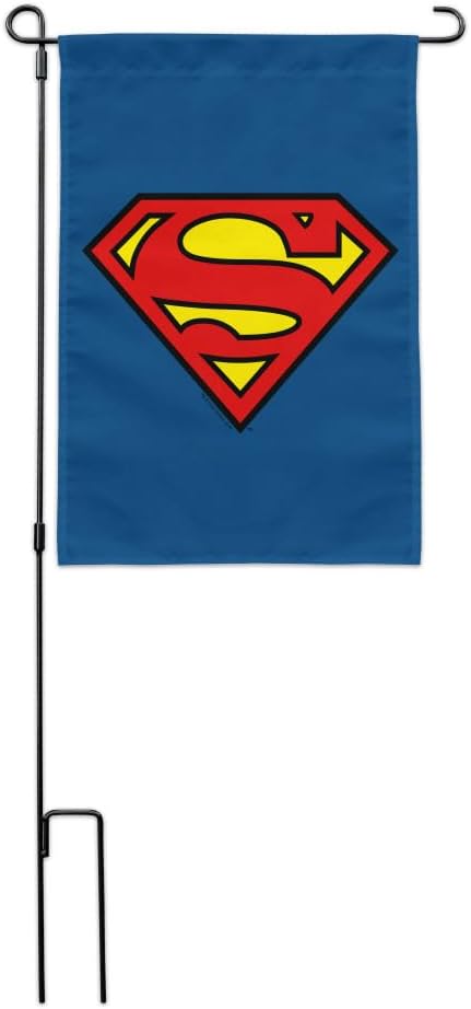 Superman Classic S Shield Logo Garden Yard Flag