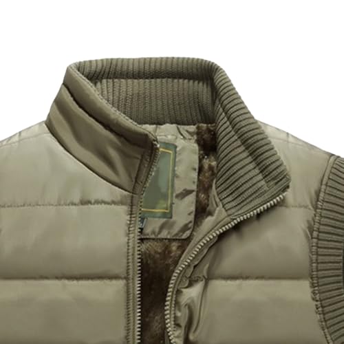 Chaleco de invierno para hombre acolchado con forro polar 4