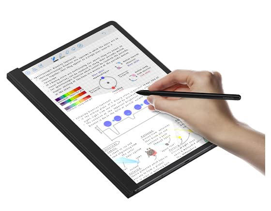 SAMSUNG Galaxy Tab S8 Note View Cover, Protective, Touch Sensitive, Rests Over Tablet Screen, S Pen Holder, Magnetic, US Version, Black by Samsung - Image 2
