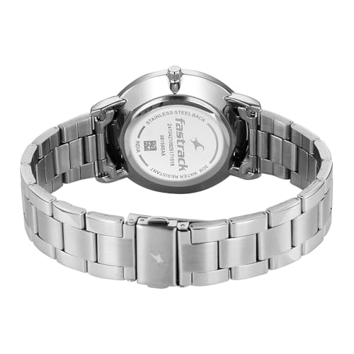 Image of Fastrack Stunners X Quartz Analog with Green Dial Steel Stainless Steel Strap Watch for Men - 38159SM05