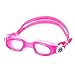 Aqua Sphere Moby Junior Swim Goggles with Clear Lens (Pink/White). UV Protection Anti-Fog Swimming Goggles for Kids