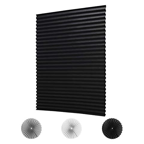 LUCKUP Cordless Light Filtering Pleated Fabric Shade Cover