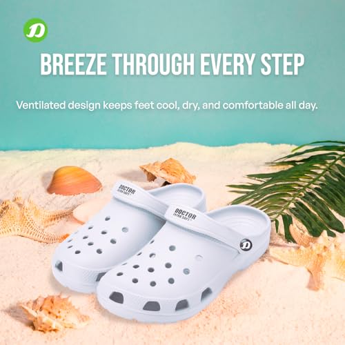 Image of DOCTOR EXTRA SOFT Men's Classic Casual Clogs /Sandals with Adjustable Back Strap for Adult | Comfortable & Light Weight | Stylish & Anti-Skid | Waterproof & Daily Mules for Gents & Boys D-501