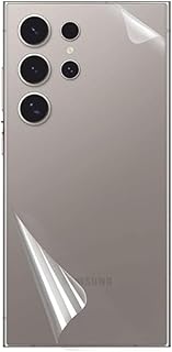 واقي شاشة خلفي من بيشياكا متوافق مع سامسونج S24 الترا - مضاد لبصمات الأصابع، لمسة نهائية مضادة للتلطخ، سهل التركيب، طبقة تي بي يو ناعمة - ليس زجاج