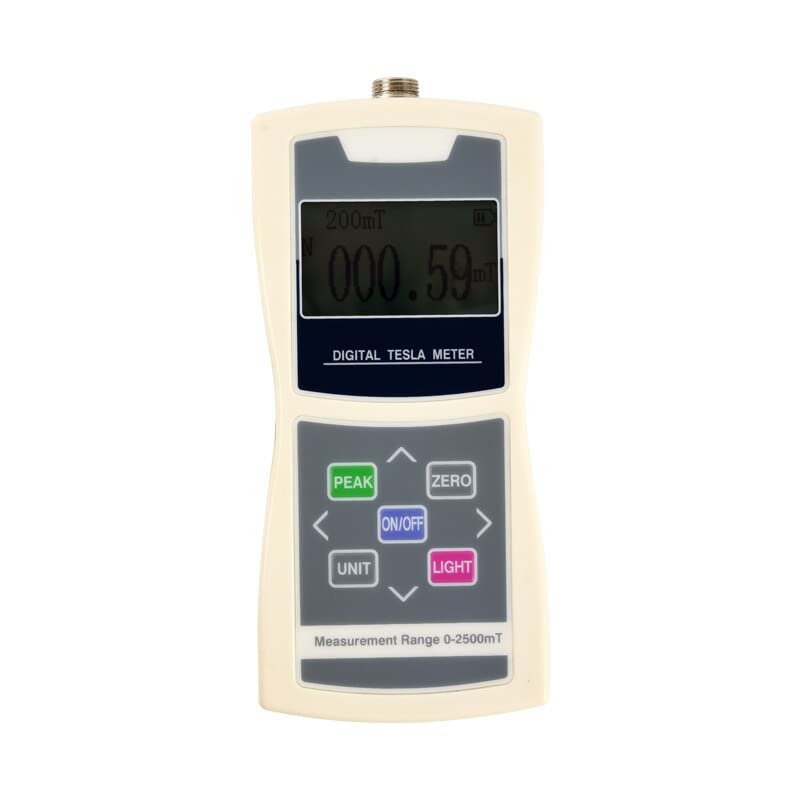 Handheld Digital Gaussmeter Surface Magnetic Field Tester with Probe 0-2400mT (Accuracy 1.0)