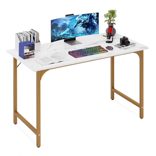 BestOffice Computer Desk,Home Office Desk Writing Study Table Modern Simple Style PC Desk with Metal Frame for Home Office
