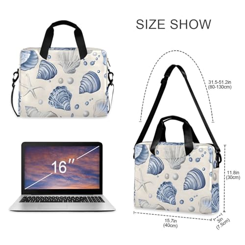 Funda para portátil ALAZA Seashells 13-15.6 pulg miniatura 5