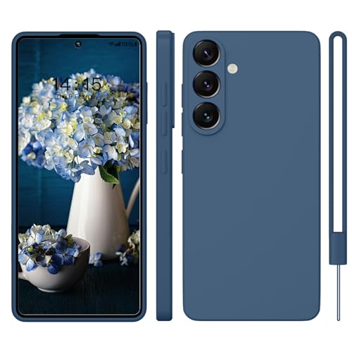 WXX Funda de silicona para Samsung Galaxy S25 de 6,2 pulgadas, color azul oscuro