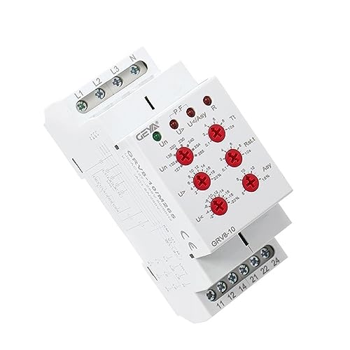 Relais de surveillance tension triphasé contre les pannes de moteur 220V