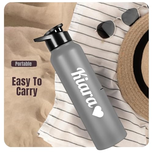 Image of CASPIAN / / / Hike Stainless Steel Customize Sipper Water Bottle Leak Proof Thunder for Fridge Home Office Travel School Kids Boys Girls Adults Sports Gym Yoga (G-Goose 1 Litre, Set of 1)