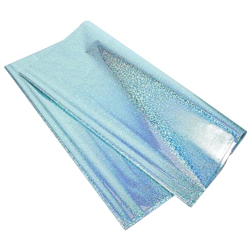 HIAKDOFT Mantel Desechable para Fiesta 2 Pcs, Rectangular 1.37x2.74 M, Aluminio Brillante Diseño de Puntos Azul Claro, Funda para Mesa de Picnic y Manteles para Cumpleaños y Shower