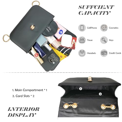 Small Shoulder Bags for Women with Chain Strap,Mini Quilted Embroidery Purses for Women4