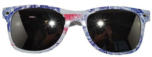 Image of OWL Classic American Flag Sunglasses USA Patriot Colored Lens 4th of July