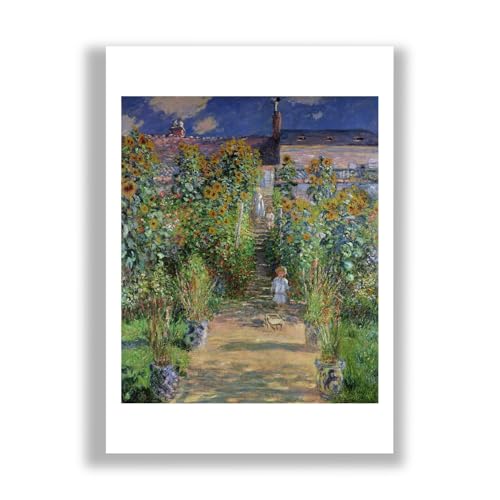 Affiche Claude Monet Jardin de Monet pour créer une ambiance zen et poétique dans votre salon