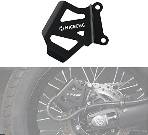 NICECNC Black Brake Caliper Cover Guard Protector Compatible with Kawasaki KLR650 2008-2018 2017 2016 2015 2014 2013 2012 2011 2010 2009