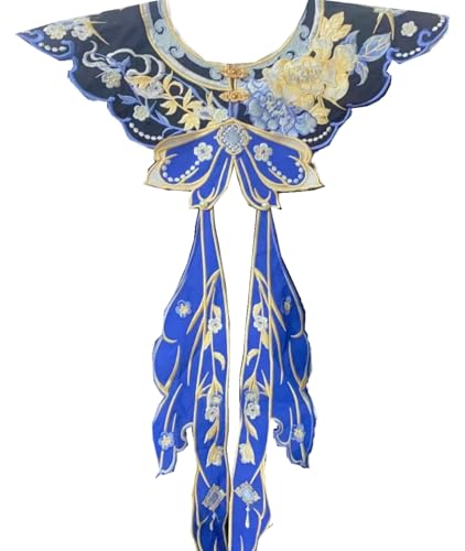 Chinese Traditional Dress Cloud Collar Shawl Tassel Embroidery Handmade Shoulder Accessories