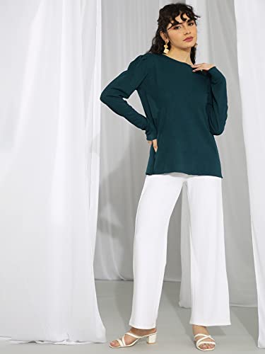 Image of KOTTY Women's Solid Regular Fit T-Shirt