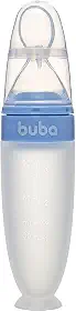 Buba, Colher Dosadora Em Silicone Com Ventosa Azul