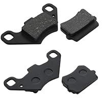4 Stück Ersatz des Hinteren Scheibenbremsbelags Ersatz Für 50cc 70cc 90cc 110cc 125cc 140cc ATV Go Kart Quad Dune Buggy 4 Wheeler, Atv Bremsbeläge Asbestfrei Bike Brake Pads (Schwarz)