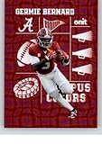 2025 Onit Athlete Alabama Crimson Tide Campus Colors Swirl #CC-3 Germie Bernard Alabama Crimson Tide Dark Official Football Card in Raw (NM or Better) Condition