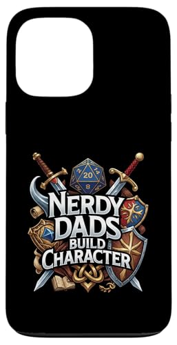 Nerdy Dads Build Character Funny RPG Dice Tabletop Gamer �X�}�z�P�[�X iPhone 13 Pro Max �p
