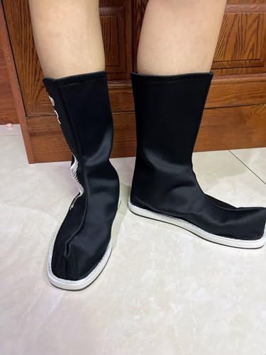 Mens Hanfu Shoes Chinese Ancient Tradition Boots Embroidered Han Costume Boots Kung Fu Tai Chi Cosplay Shoes4