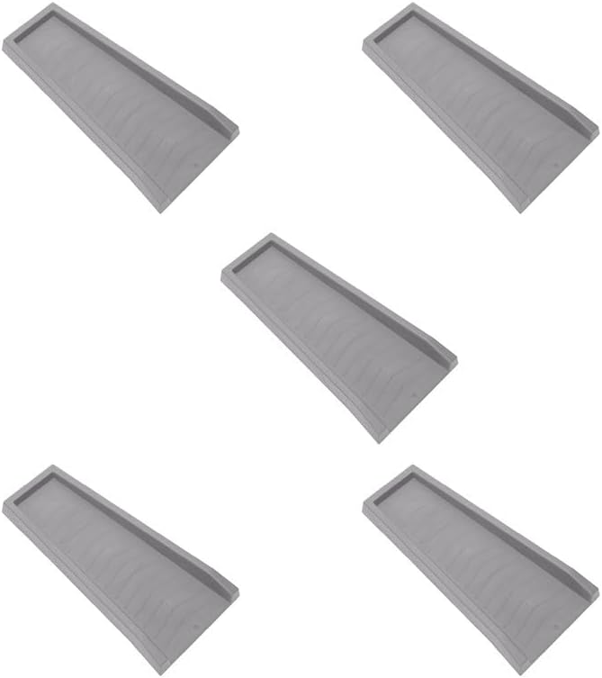Master Mark Splash Block, Decorative Gutter Downspout Extensions, Splashguard, Foundation Water Diverter, Rain Gutter Guard, Plastic 24 Gray (5 Pack)