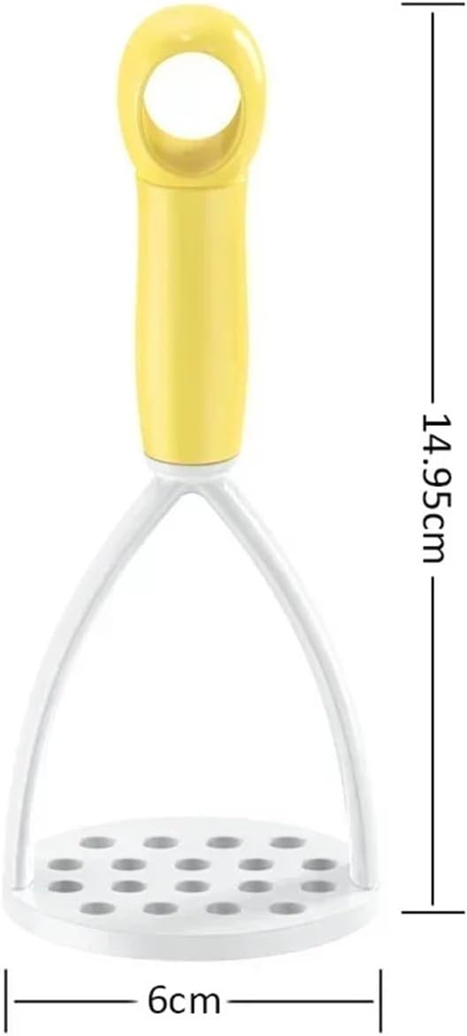 Kitchen Gadget 1pc Pressed Potato Masher Manual Mud Press Pusher Artifact Baby Feeding Blender Grinding Tools(Blue)