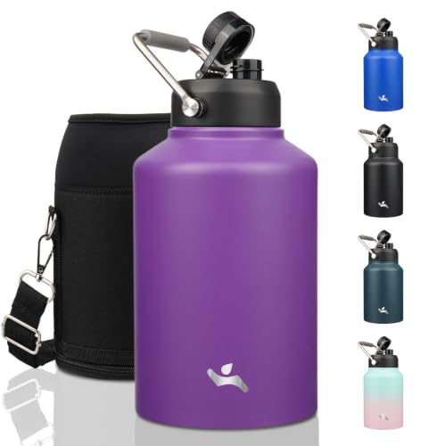 Image of Konokyo 128 oz Insulated Stainless Steel Water Bottle Jug with Handle