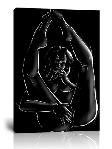 Sexy Wandkunstbilder, abstrakte Körperlinie, Gemälde, Frau, Leinwanddrucke für Schlafzimmer, Wohnzimmer, Badezimmer, gerahmt, fertig zum...