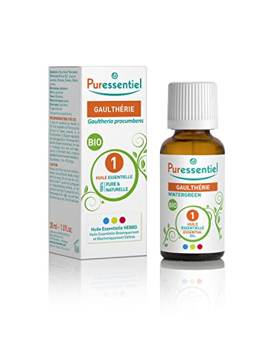Puressentiel - Huile Essentielle Gaulthérie - Bio - 100% pure et naturelle - HEBBD - 30 ml