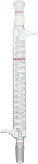 DONLAB CDS-05-300 ASTM STD Glass Graham Condenser 24/40 Joint 300 mm Jacket Length 10mm Hose Connection