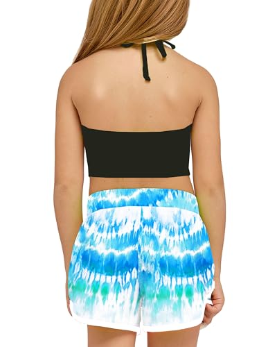 Image of Deerose Kids Hawaiian Swim Board Shorts Quick Dry Active Swim Trunk 5-14 Years
