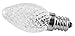 Halco Lighting Technologies Proled C7WW/FC/LED 80516 Led C7 Clear Faceted E12 2700K Led