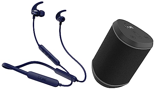 Image of boAt Rockerz 255 Pro+ in-Ear Bluetooth Neckband with Upto 40 Hours Playback && Stone 170 5W Bluetooth Speaker with Upto 6 Hours Playback, TWS Feature, IPX6, Multifunction Buttons and SD Card