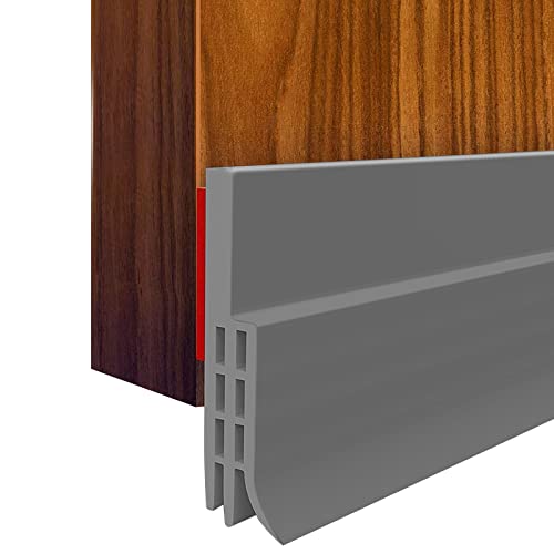 2PACK Door Draft Stopper, Strong Adhesive Door Sweep for Exterior...