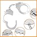 Lohoee 2Pcs Toy Metal Handcuffs with Keys, Toy Handcuffs Fake Pretend Play Props for Costume Props/Party Favors/Gift/Halloween Decoration