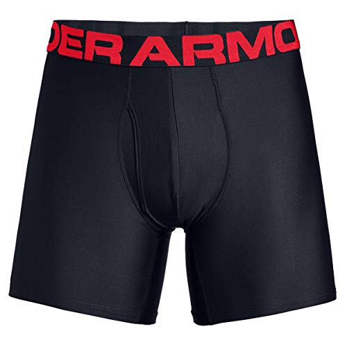 Image of Under Armour Men's Performance Tech 6 Inch 3 Pack Solid Boxer Briefs Boxer Shorts