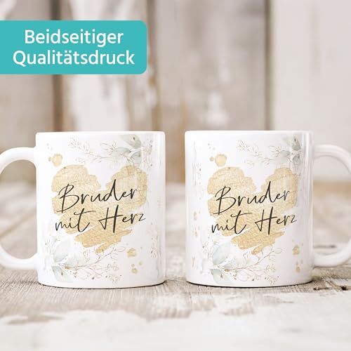 SpecialMe® Kaffee-Tasse [Wunschtext] mit Herz - soziale Berufe, Familie, Freunde kleines Dankeschön Geschenk Danke sagen Weiss Keramik-Tasse – Ansicht 3