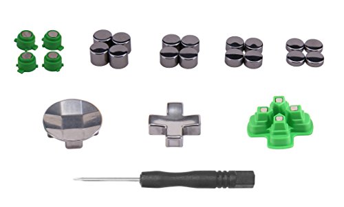 Supremery Dualshock 4 Thumbsticks Buttons Sticks Paddles Accesorios de Aluminio - 23 Piezas Conjunto