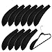 Velvet Hangers Shoulder Form, 10pcs Hangers Shoulder Pads for Hangers Non-Slip Wide Standard Suit Hangers Pads Flocking Hanger Shoulder Protectors for Closet, Wardrobe, Home, Hotel, Dorm